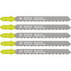 Fein 3 Inch 10 TPI Chrome-Vanadium Jigsaw Blades, 5 Pack, small image number 1