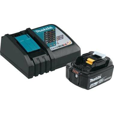 Makita 18 Volt 4.0 Ah LXT Lithium-Ion Battery and Charger Starter Pack, large image number 0