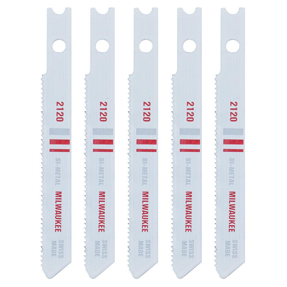 Milwaukee 2-3/4 in. 18 TPI Bi-Metal Jig Saw Blades 5PK, large image number 9