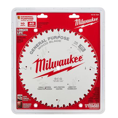Milwaukee 10 in. 40T General Purpose Circular Saw Blade, large image number 5