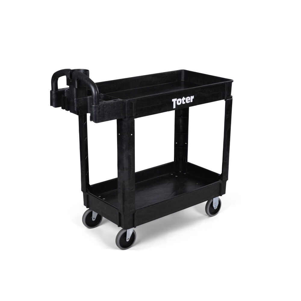 Toter Material Handling Utility Cart with Lipped Top and Ergo Handle, large image number 1