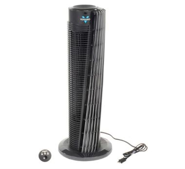 Vornado 143 Tower Circulator with Remote 120V 263 CFM 29in Black, large image number 0