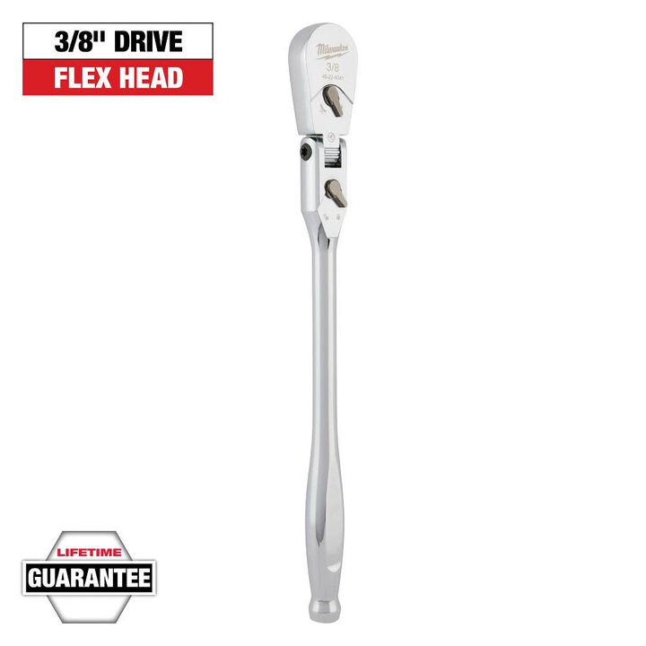 Milwaukee 3/8inch Drive 12inch Flex Head Ratchet