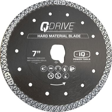 iQ Power Tools 7 in Q-DRIVE Hard Material Replacement Blade for iQ228CYCLONE