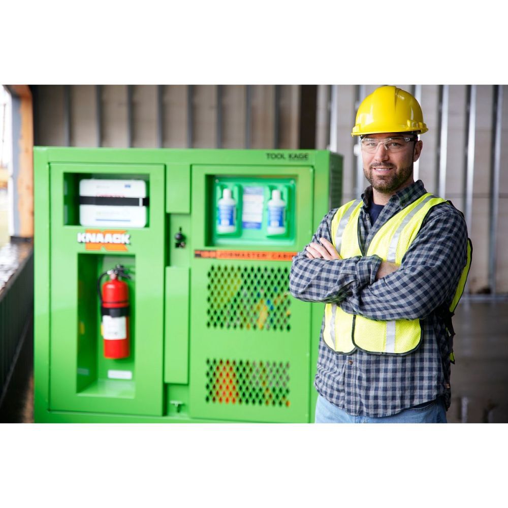 Knaack Model 139-SK-01 Safety Kage 59.4 Cu-Ft. Green Steel Cabinet, large image number 16