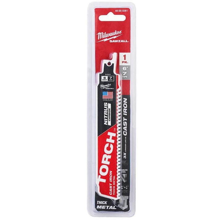 Milwaukee 6inch 7TPI The TORCH for Cast Iron with NITRUS CARBIDE 1PK, large image number 14