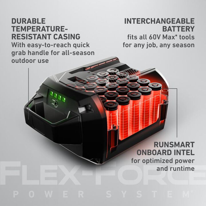 Toro Flex-Force Power System 60V MAX 6.0Ah Lithium-Ion Power Tool Battery Pack with Fuel Indicator, large image number 2