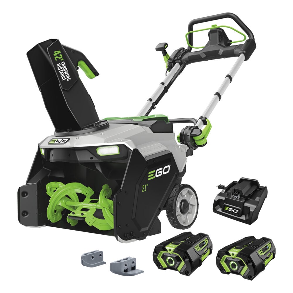 EGO 21 Inch Peak Power Snow Blower Kit with Steel Auger, Two 4 Ah Batteries, and 320W Charger, large image number 1