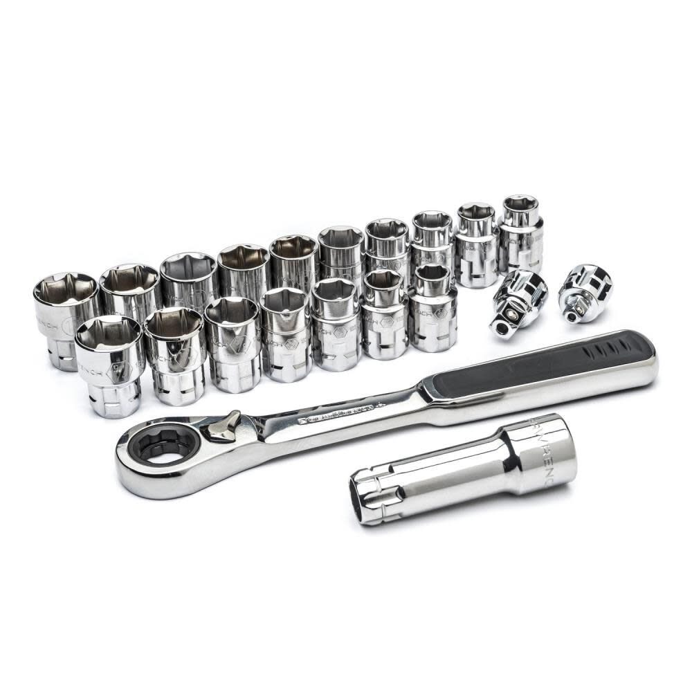 GEARWRENCH 21 Pc 3/8 In. Drive SAE/Metric PassThru GearRatchet