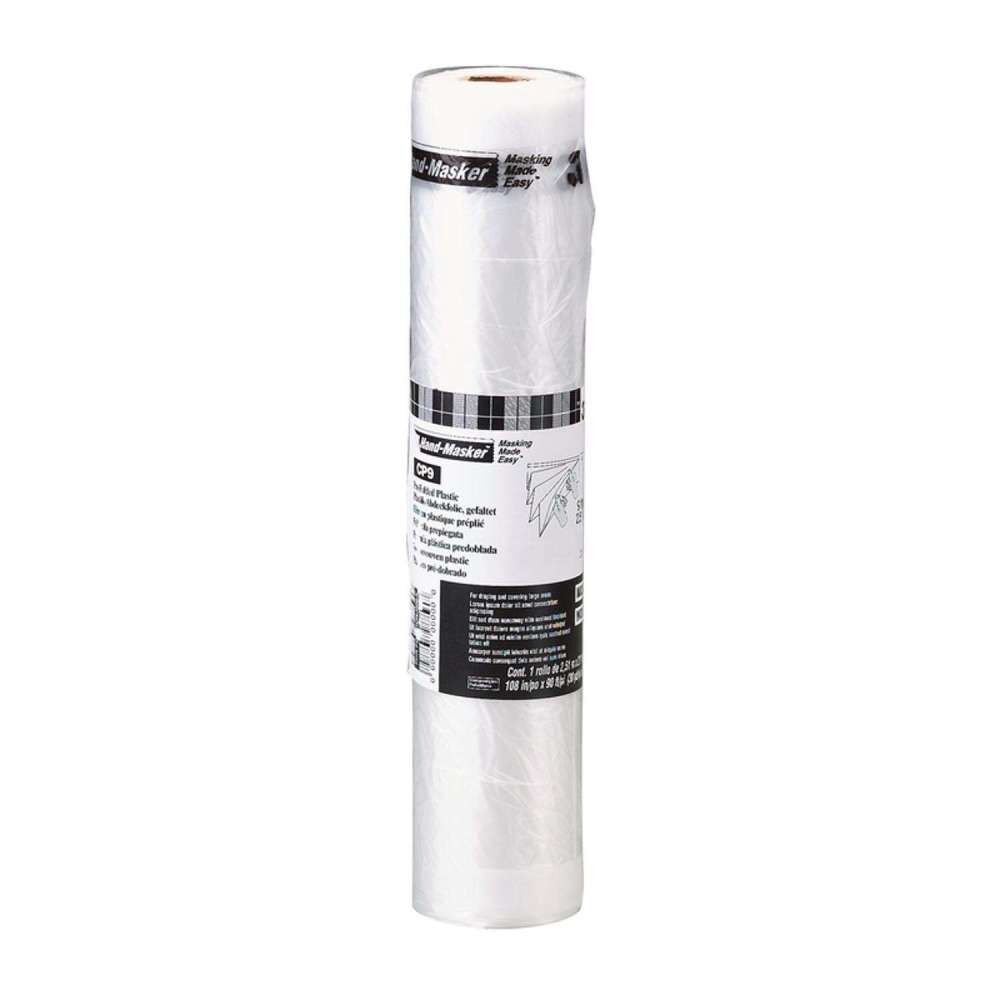 3M Hand Masker Contractors Plastic Film 9 x 90' Pre Folded, large image number 1