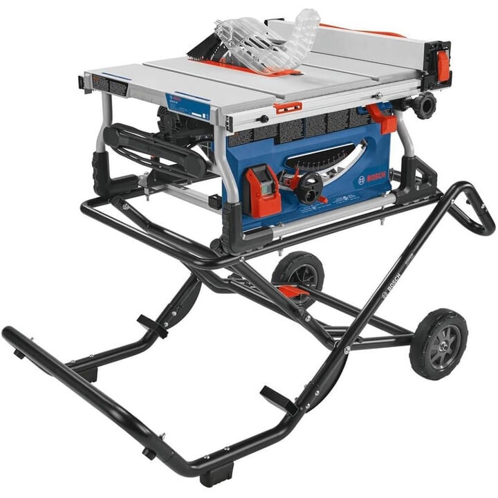 Bosch 10 Inch Jobsite Table Saw with Gravity-Rise Wheeled Stand - Reconditioned