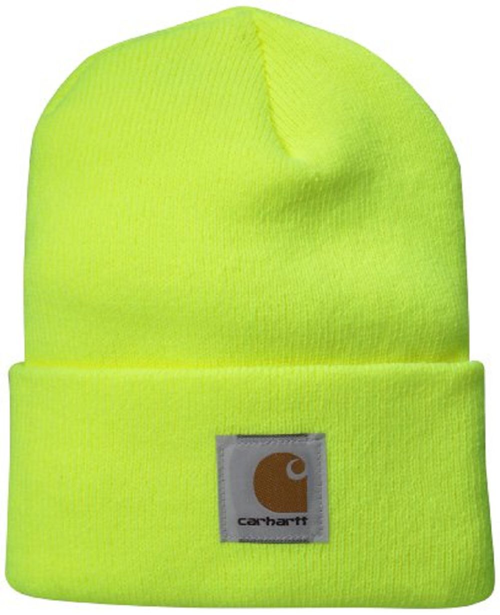 brite lime carhartt beanie