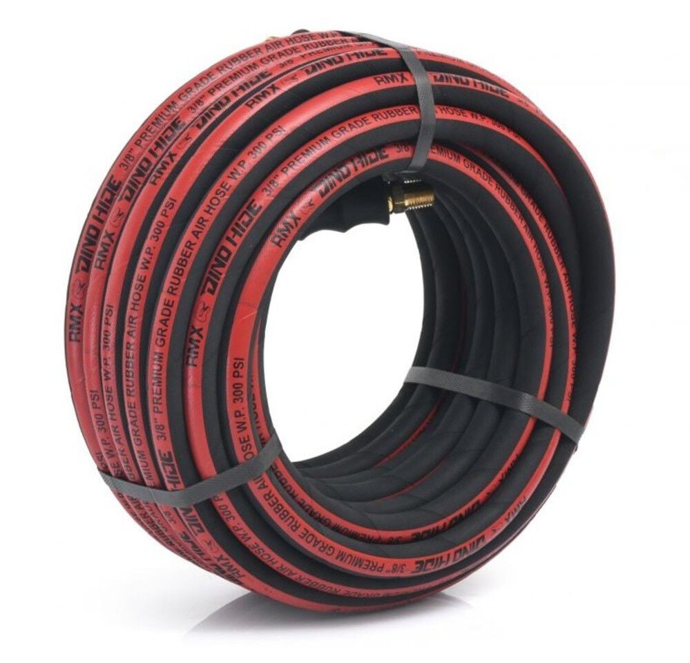 BluBird 3/8 Inch x 100 Ft. Dino-Hide Rubber Air Hose Assembly – WLEPRO38100