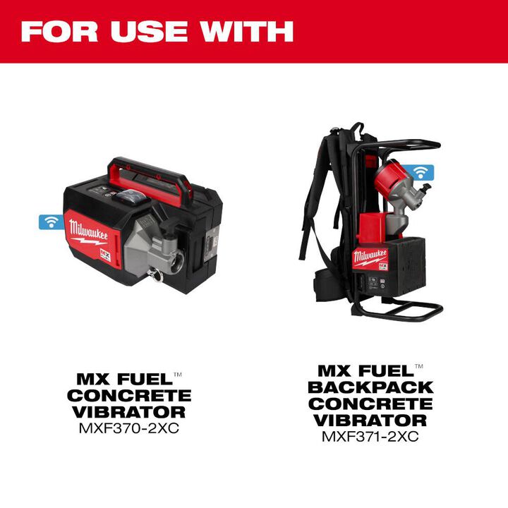 Milwaukee 2-1/2 Inch Concrete Vibrator Rubber Head, large image number 1