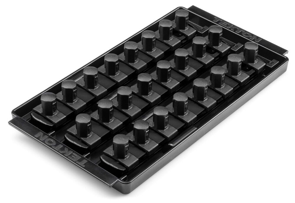 Tekton 24 Slot Universal Socket Organizer for 1/2 Inch Drive Sockets and Bit Sockets, Black, large image number 2