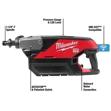 Milwaukee MX FUEL Handheld Core Drill Kit, large image number 15