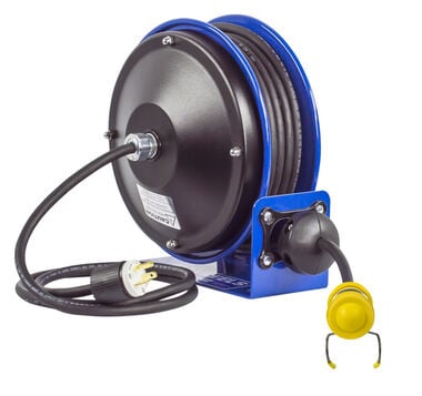 Coxreels Compact Spring Driven Cord Reel Fluor Tube Light 16GA x 30'
