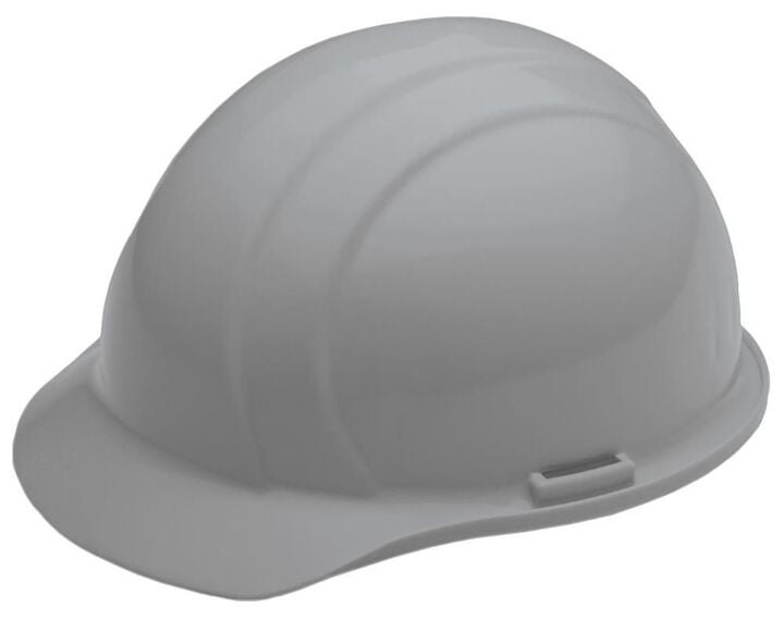 Delta Plus Americana Non Vented Hard Hat with Slide Suspension Gray