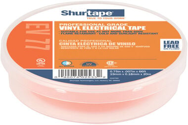 Shurtape EV 77 Electrical Tape Orange 3/4in x 66'