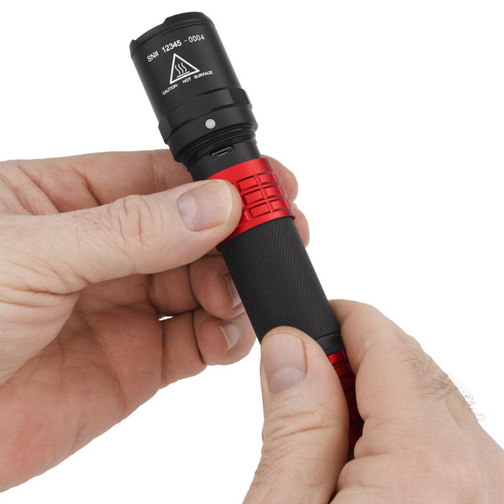 Nightstick USB Rechargeable Tactical Flashlight with Holster, Red, large image number 6