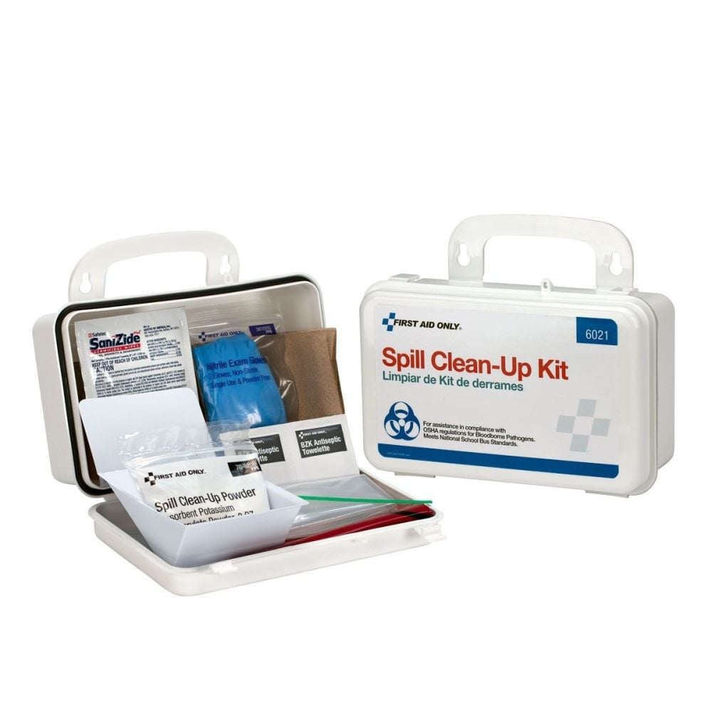 First Aid Only BBP Spill Clean Up Kit 20pc Plastic Case – 6021