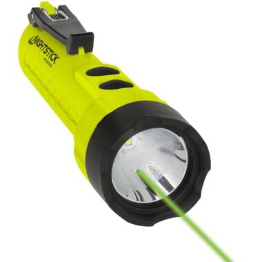 Nightstick Intrinsically Safe Flashlight with Green Laser Pointer 3 AA