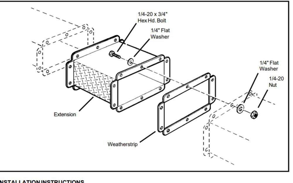 Weather Guard Extension for Conduit Carrier, large image number 2