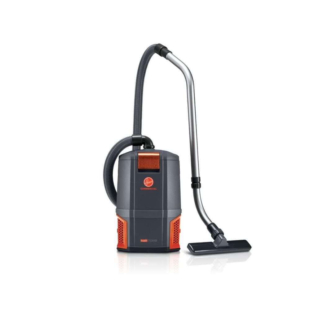 Hoover Commercial Vacuum Hush Tone 6 qt Backpack Vacuum Corded