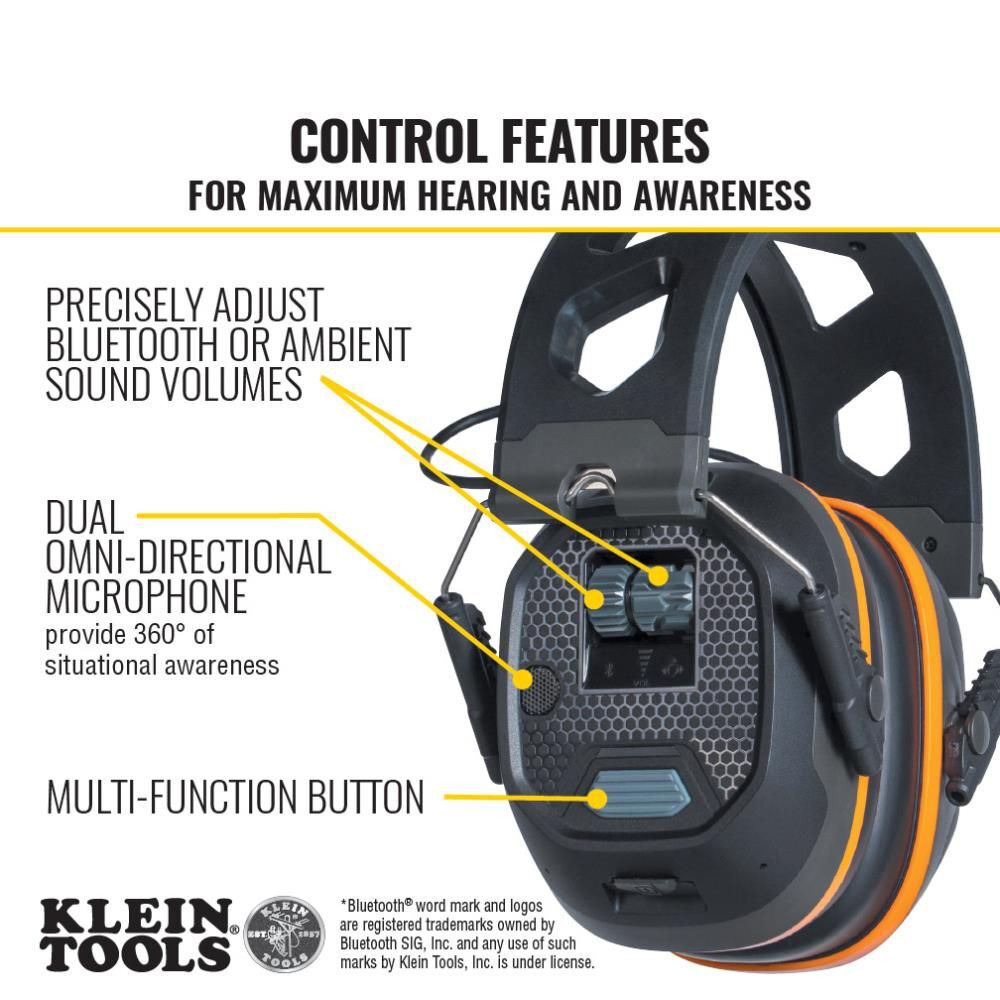 Klein Tools Situational Awareness BT Earmuffs, large image number 3