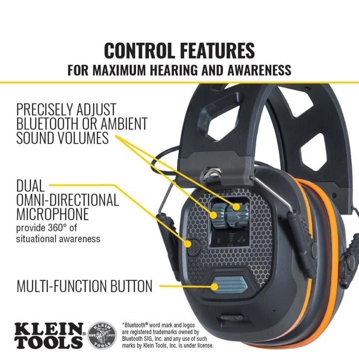 Klein Tools Situational Awareness BT Earmuffs, large image number 2
