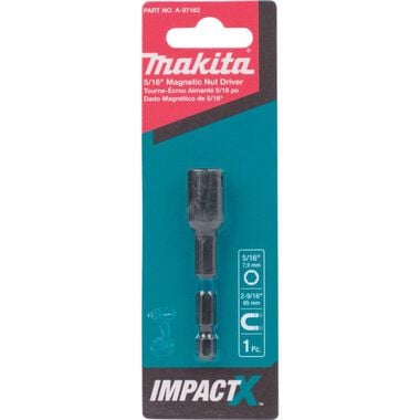 Makita Impact X 5/16 x 2-9/16 Magnetic Nut Driver, large image number 1