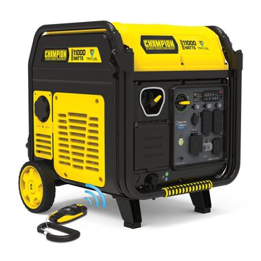 Champion Power Equipment Champion 11,000-Watt Wireless Remote Start Tri Fuel Home Backup Portable Inverter Generator with Quiet Technology and CO Shield