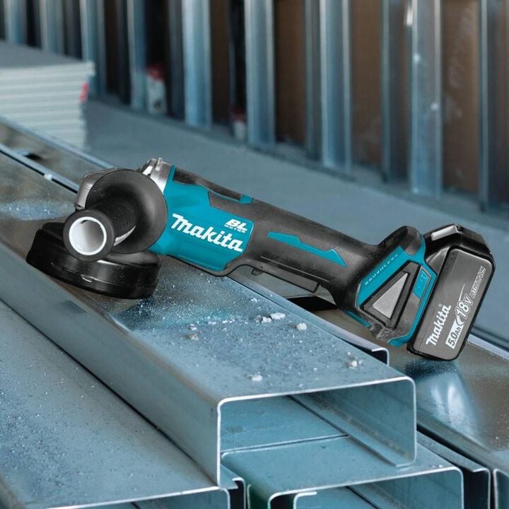 Makita 18V LXT 4-1/2 / 5in Paddle Switch Cut-Off/Angle Grinder Kit with Electric Brake, large image number 1
