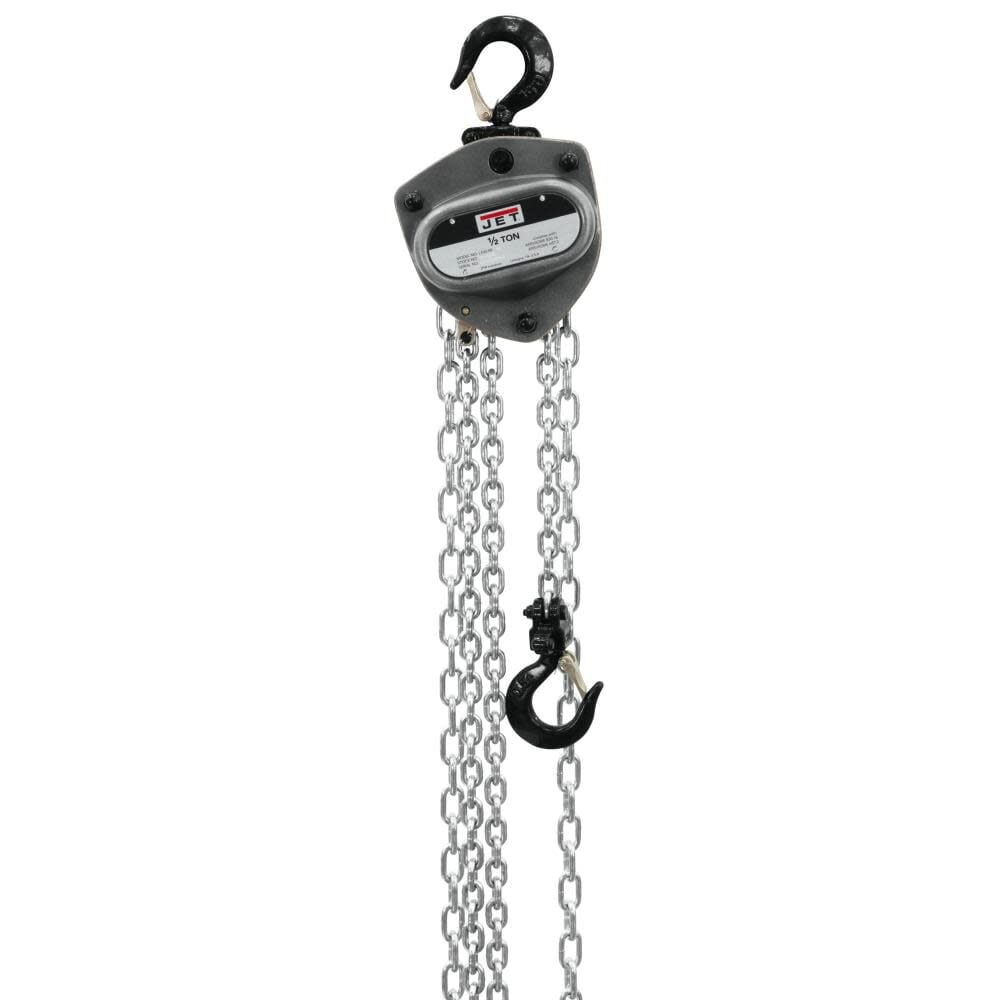 JET L100-50WO-80 1/2 Ton Hand Chain Hoist 80 Ft. Lift with Overload Protection - JT9-205180