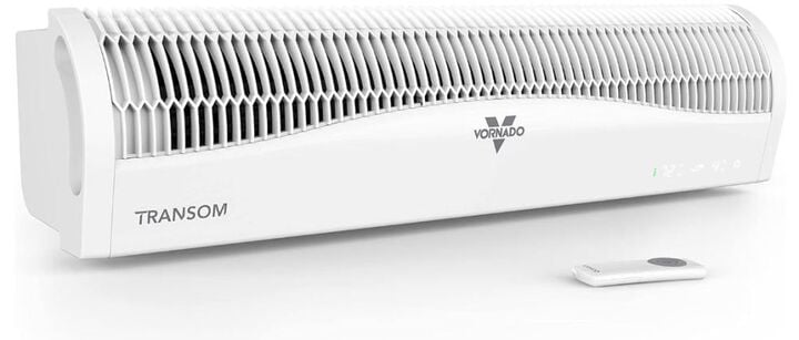 Vornado Transom Window Air Circulator with Remote 120V 185 CFM White