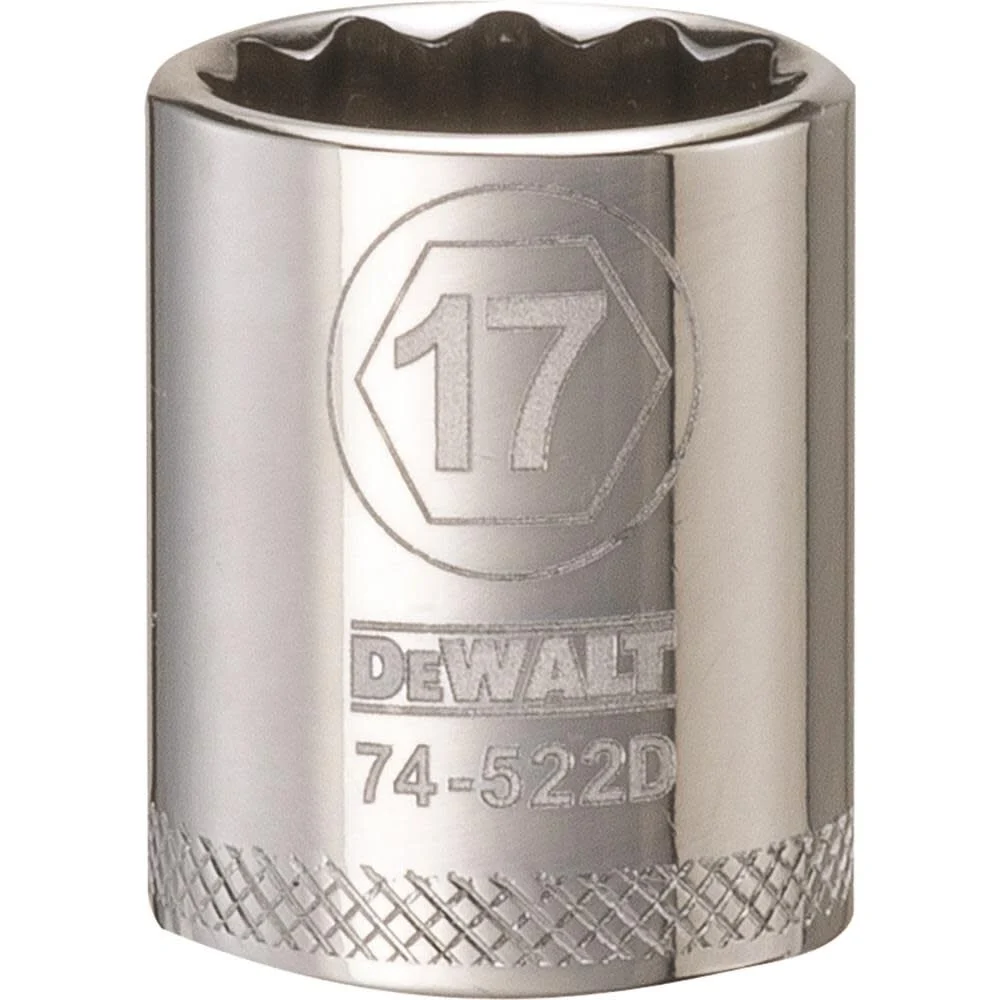 DEWALT Socket 12 Point 3/8in Drive 17MM, large image number 1