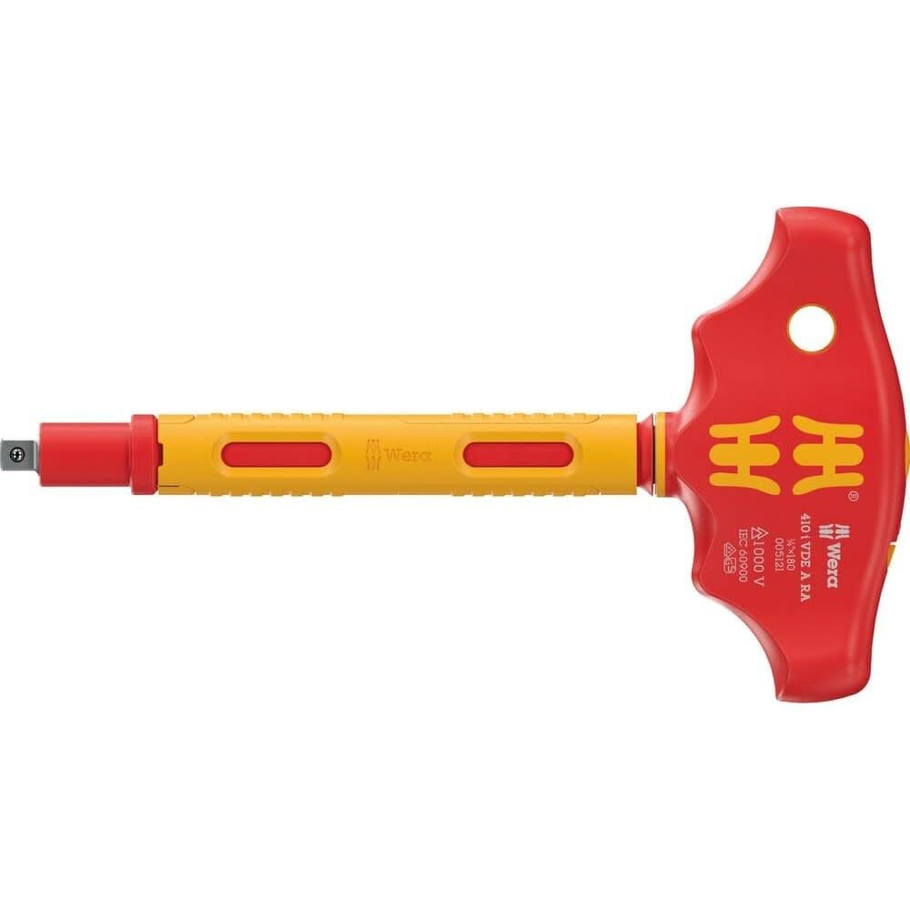 Wera Tools 410 i VDE A RA VDE-insulated T-Handle Adapter Screwdriver, large image number 1