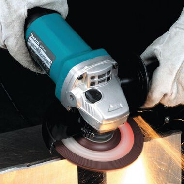 Makita 14 In. Cut-Off Saw with 4-1/2 In. Paddle Switch Angle Grinder, large image number 5