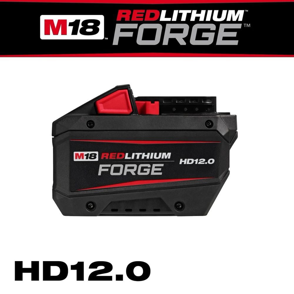 Milwaukee M18 REDLITHIUM FORGE 18V 6Ah/12Ah Lithium Ion Power Tool Battery Pack with Fuel Indicator (2 Pack), large image number 4