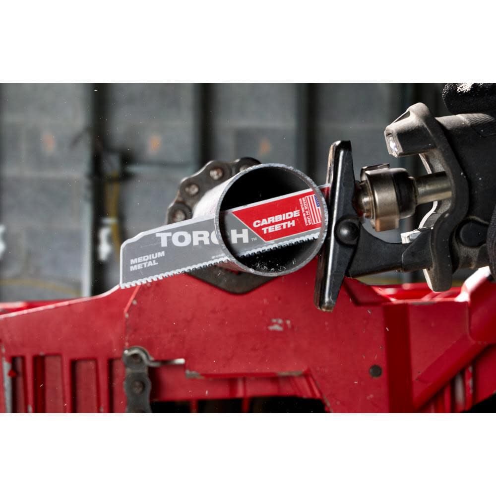 Milwaukee 12 Inch 10TPI TORCH Carbide Teeth Metal Cutting Reciprocating Saw Blade, large image number 9