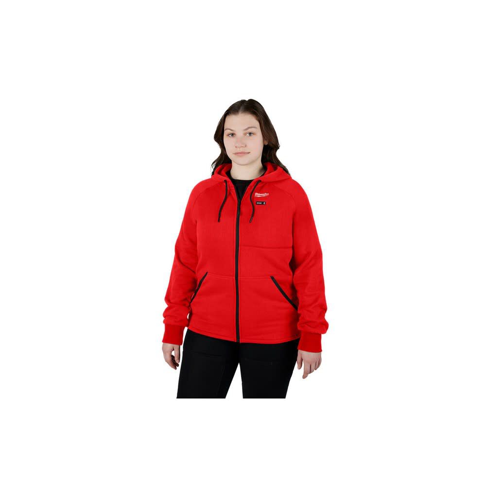 Milwaukee M12 Womens Heated Hoodie Kit, Red, XS, large image number 2
