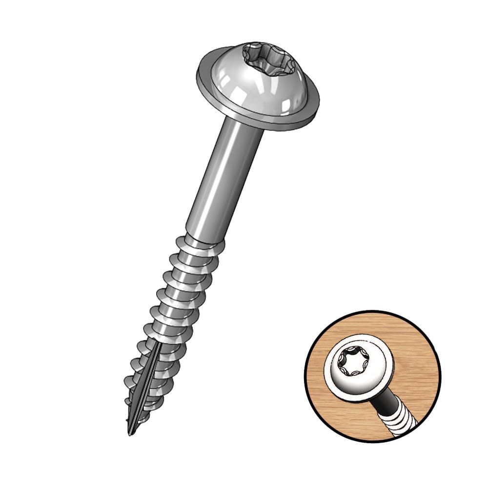 Milescraft 1.25 In. Pocket Screws (coarse) 100 pcs., large image number 1