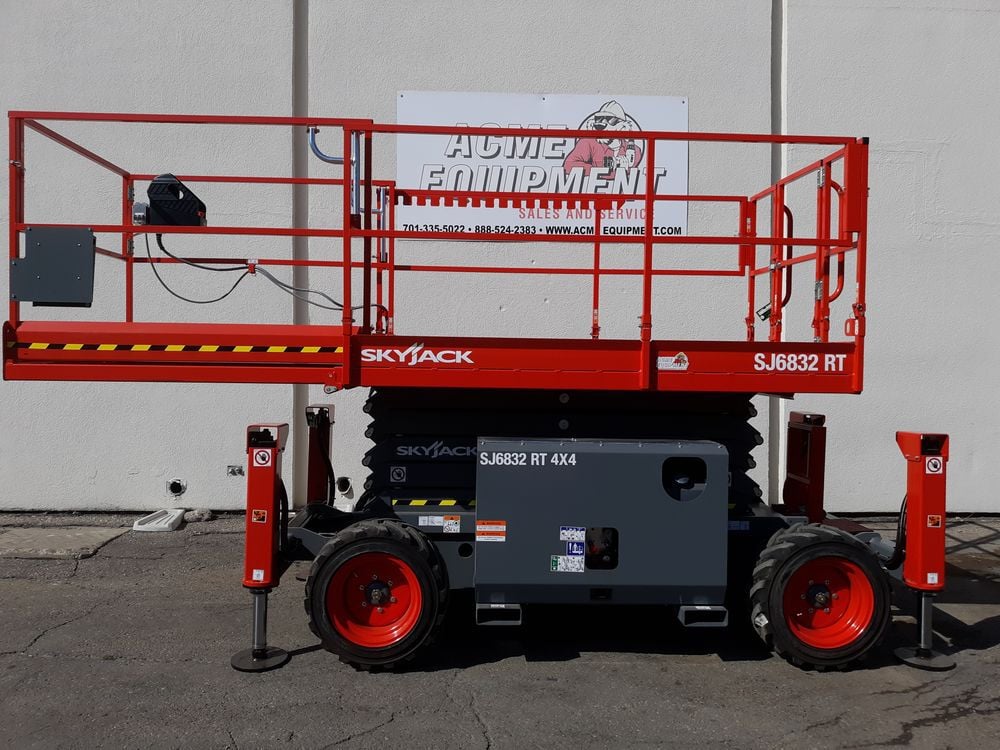 Skyjack Scissor Lift 32' Maximum Platform Height 68in Width Rough Terrain, large image number 6