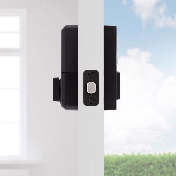 Kwikset 260 SmartCode Electronic Deadbolt Matte Black, large image number 5