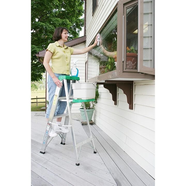 Werner 4 Ft Aluminum Type II Step Ladder, large image number 5