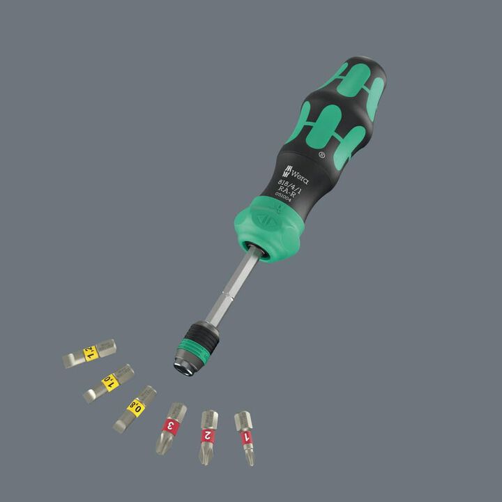 Wera Tools Kompakt 20 RA-R Kraftform Screwdriver Bit Set, 6 Pieces, large image number 6