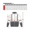Protective Industrial Products PIP  ANSI R3 Black Bottom Bomber Jacket, small image number 2