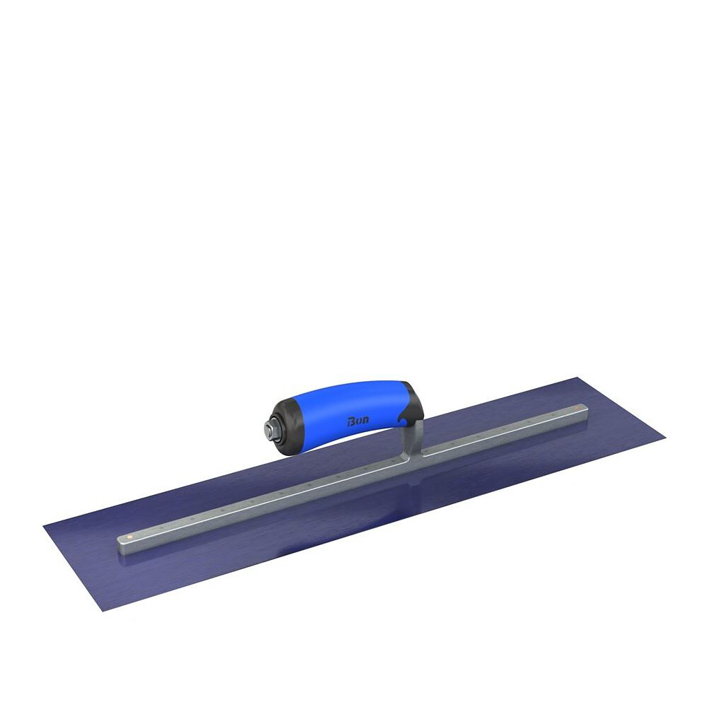 Bon Tool Finish Trowel Square End Blue Steel 22 Inch x 4 Inch Comfort Grip Handle Handle, large image number 2