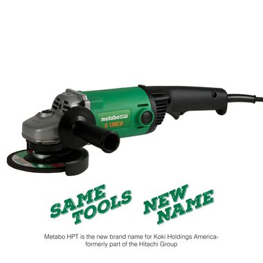 Metabo HPT 11-Amp 5in Non-Locking Trigger Switch Angle Grinder, large image number 5