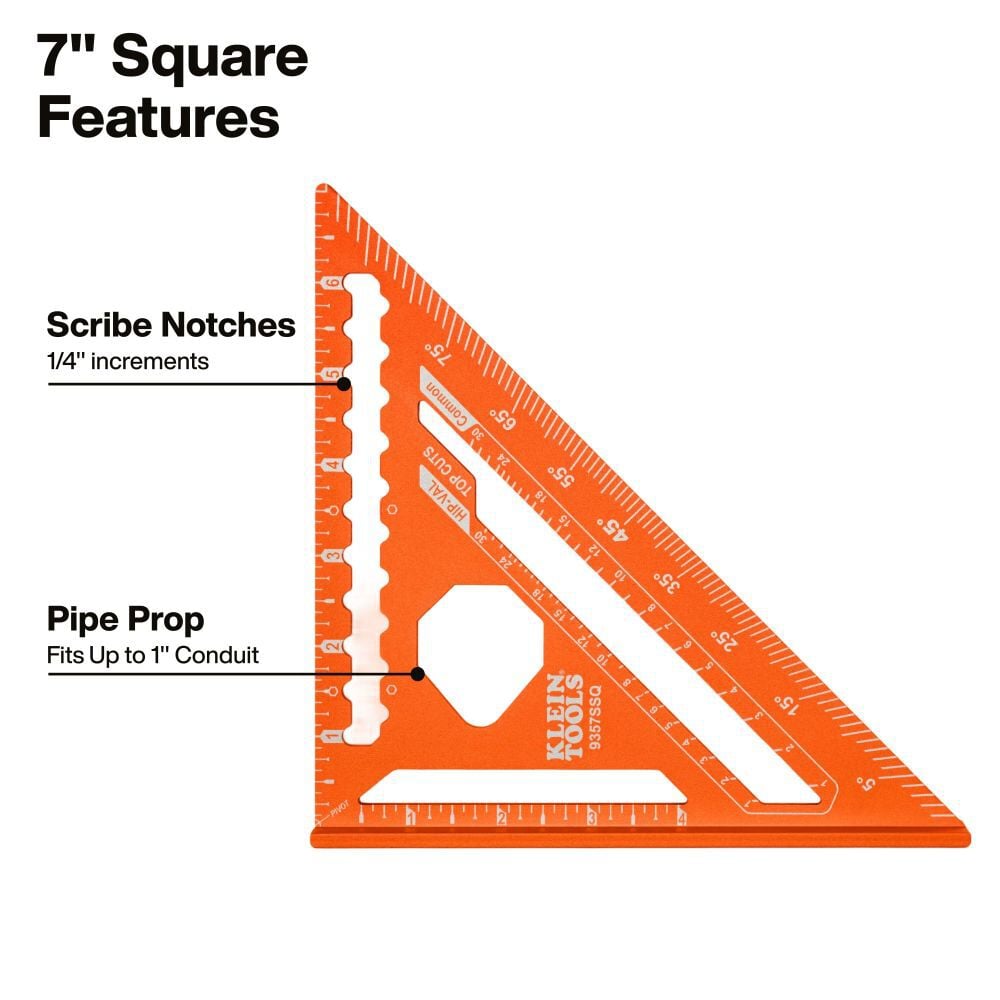 Klein Tools Precision Trim and Rafter Square Set 2 Pieces, large image number 3
